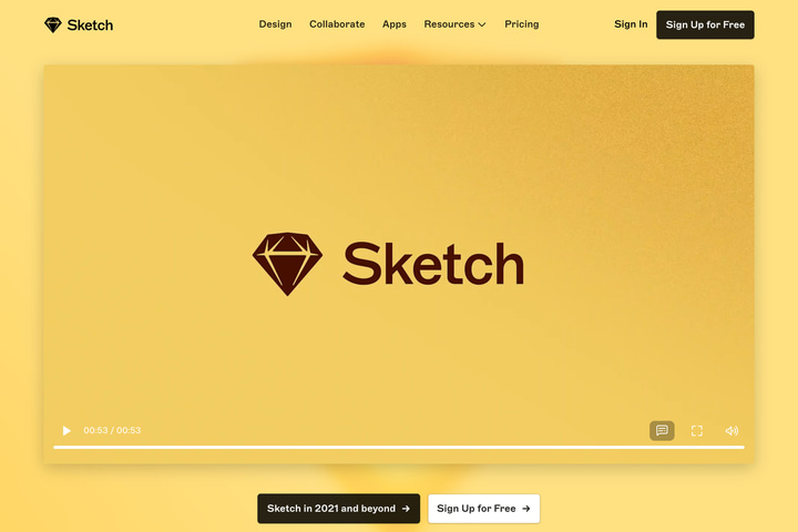 Sketch website preview